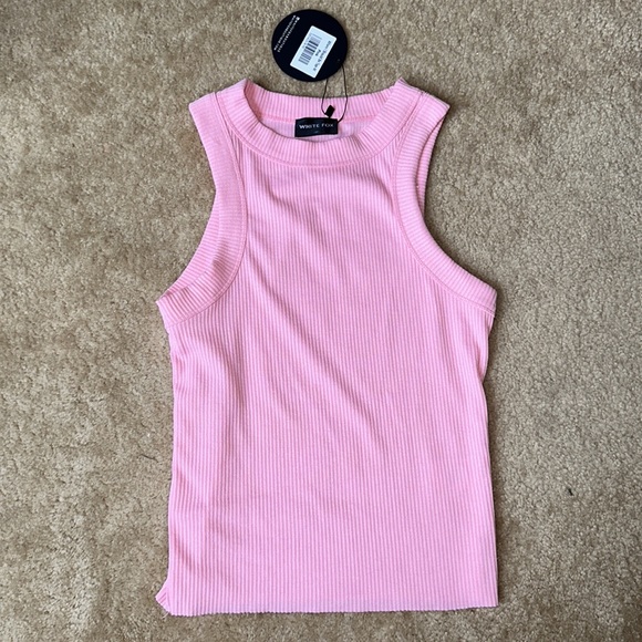 Nwt White fox where I should be top in pink - Picture 2 of 3